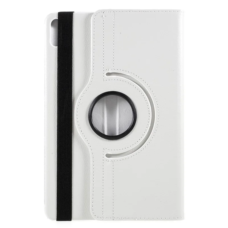 غطاء واقي من الجلد بحامل دوار 360 درجة لهواوي ميت باد 11 (2021) - أبيض