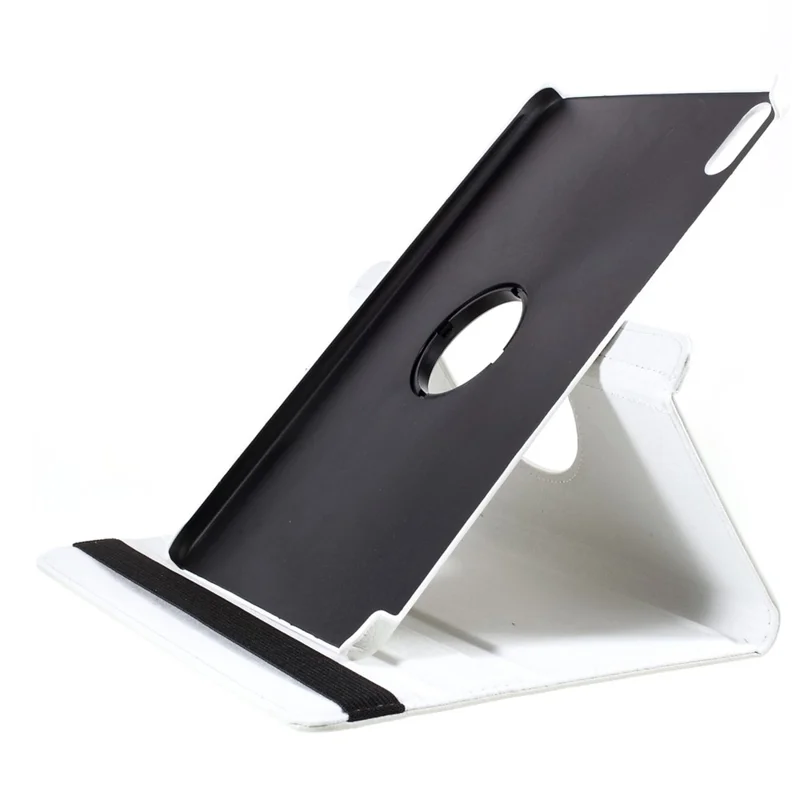 غطاء واقي من الجلد بحامل دوار 360 درجة لهواوي ميت باد 11 (2021) - أبيض