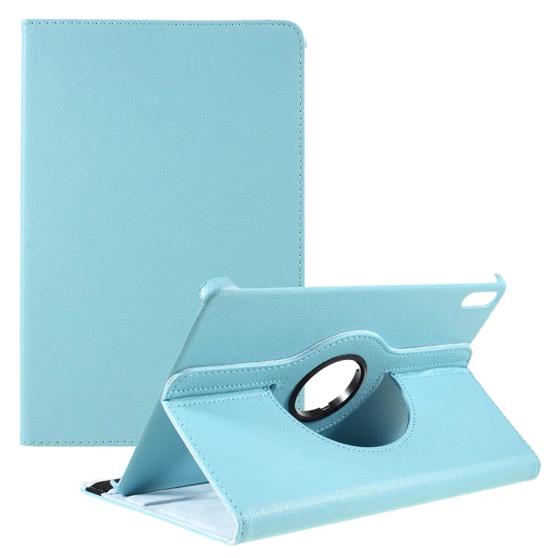 360 Стойка Вращения Кожаный Защитный Таблеток Корпус Для Huawei MatePad 11 (2021) - Синий