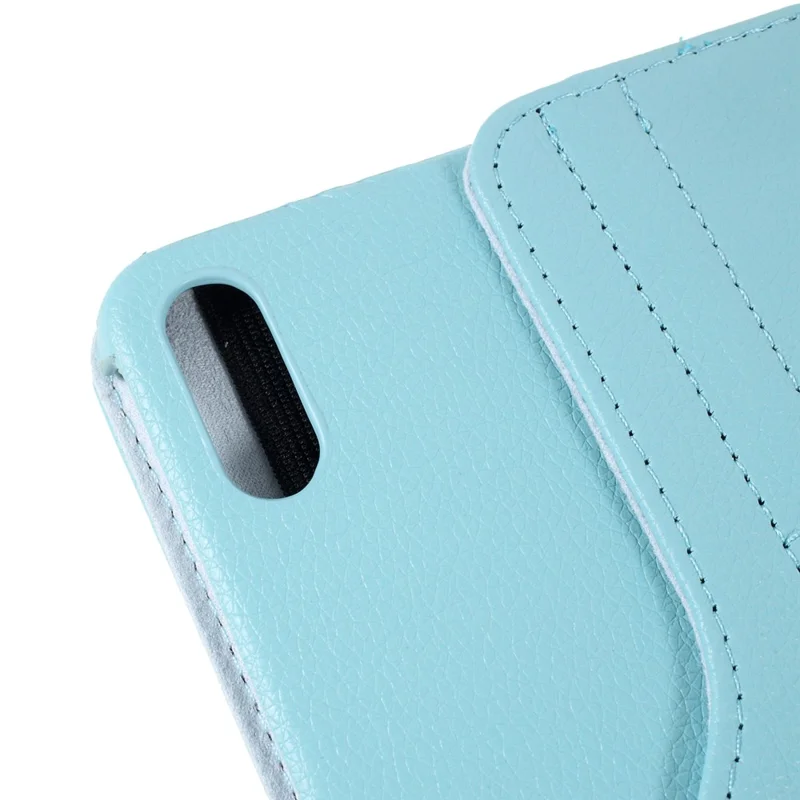 360 Стойка Вращения Кожаный Защитный Таблеток Корпус Для Huawei MatePad 11 (2021) - Синий