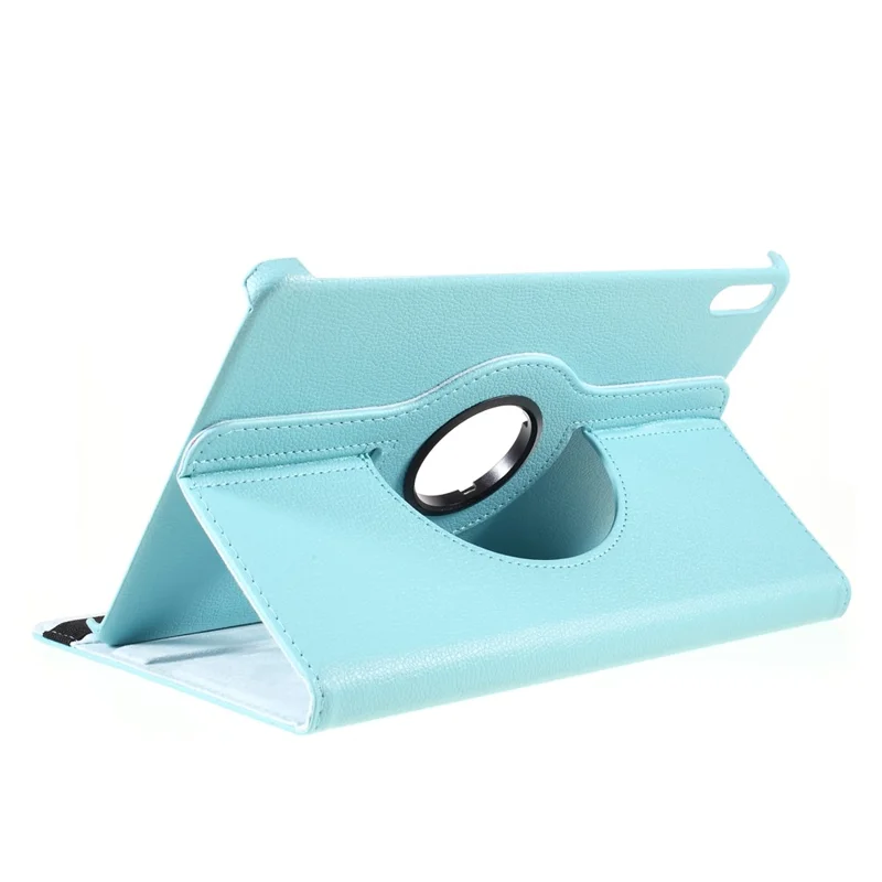 360 Стойка Вращения Кожаный Защитный Таблеток Корпус Для Huawei MatePad 11 (2021) - Синий