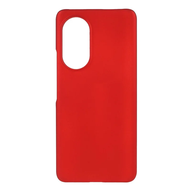 Multiple Color Drop-Proof Rubberized Hard Plastic Phone Case for Honor 50 SE - Red