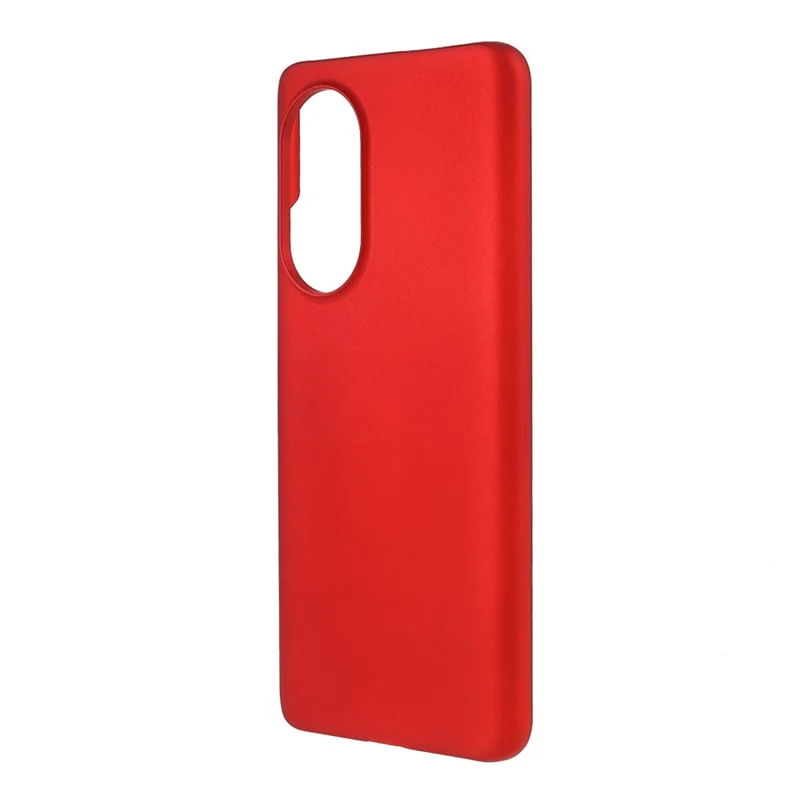 Multiple Color Drop-Proof Rubberized Hard Plastic Phone Case for Honor 50 SE - Red