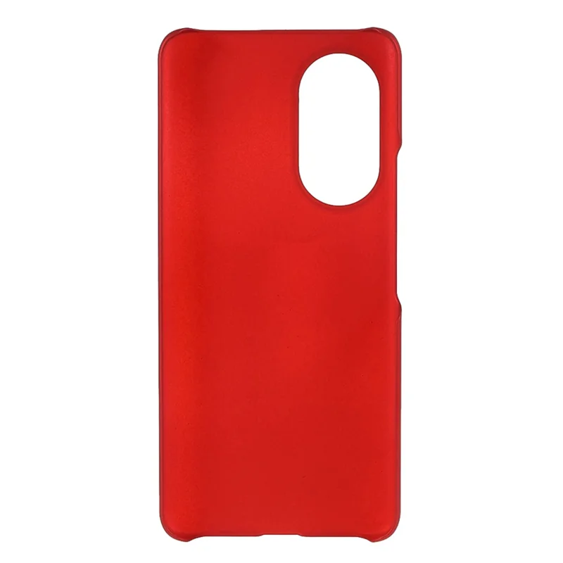 Multiple Color Drop-Proof Rubberized Hard Plastic Phone Case for Honor 50 SE - Red