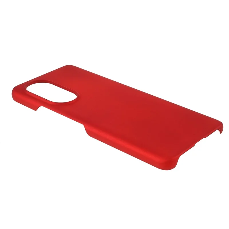 Multiple Color Drop-Proof Rubberized Hard Plastic Phone Case for Honor 50 SE - Red