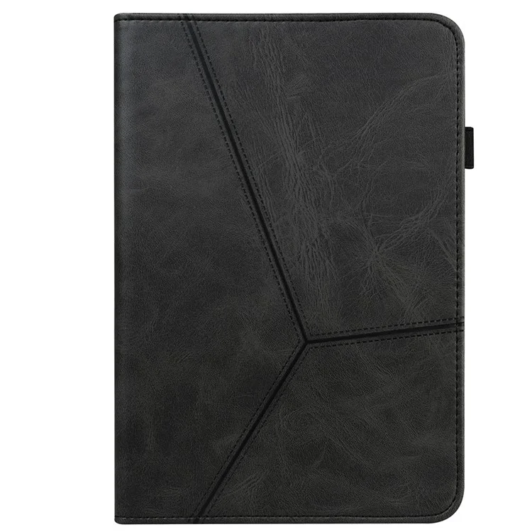 Copertina in Pelle Per Pennellata a Penna Elastica a Colore Solido Con Slot Per Carte Per Stand Per Huawei Matepad 11 (2021) - Nero