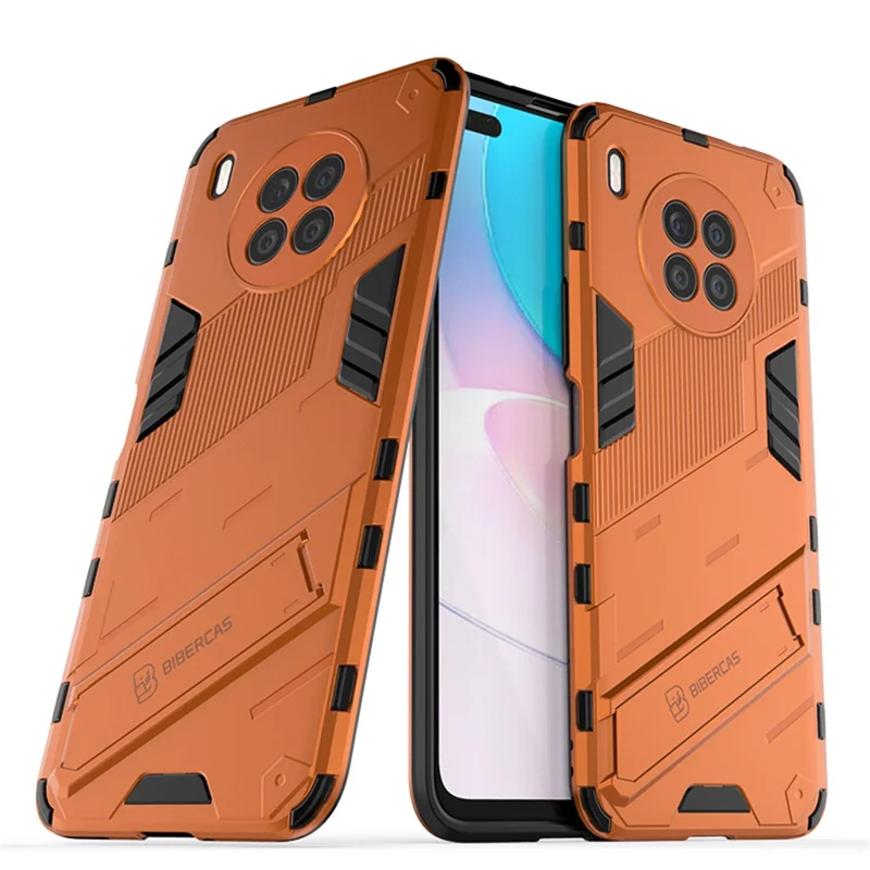 Armor Shockproof Hard PC + TPU Bumper Hybrid Protective Cover with Kickstand for Huawei nova 8i (Global Version)/Honor 50 Lite - Orange