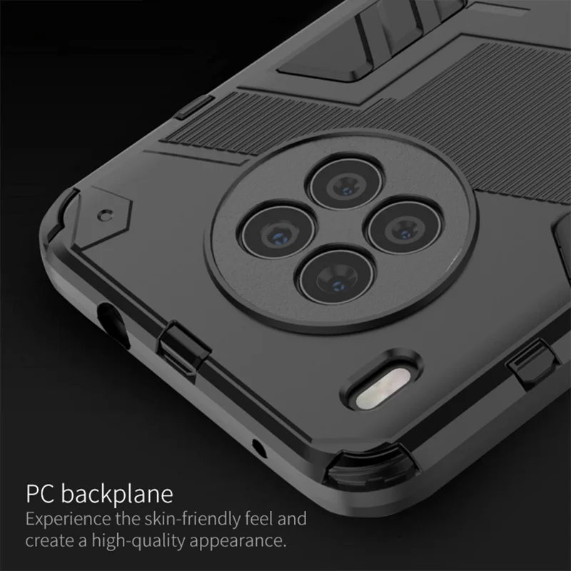 Armor Shockproof Hard PC + TPU Bumper Hybrid Protective Cover with Kickstand for Huawei nova 8i (Global Version)/Honor 50 Lite - Orange