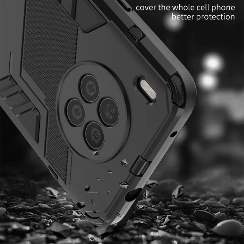 Armor Shockproof Hard PC + TPU Bumper Hybrid Protective Cover with Kickstand for Huawei nova 8i (Global Version)/Honor 50 Lite - Orange