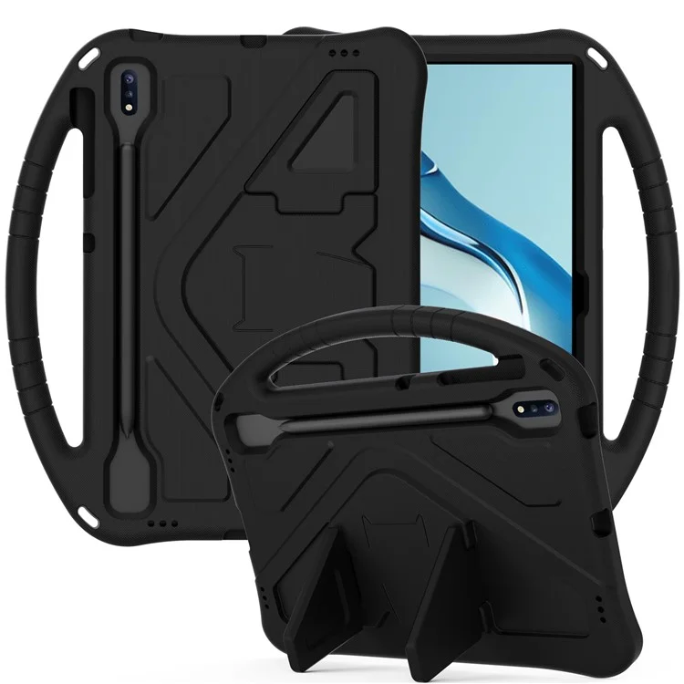 Diseño de Kickstand Diseño de la Cubierta de Tableta Eva Con Mango Para Huawei MatePad Pro 12.6 (2021) - Negro