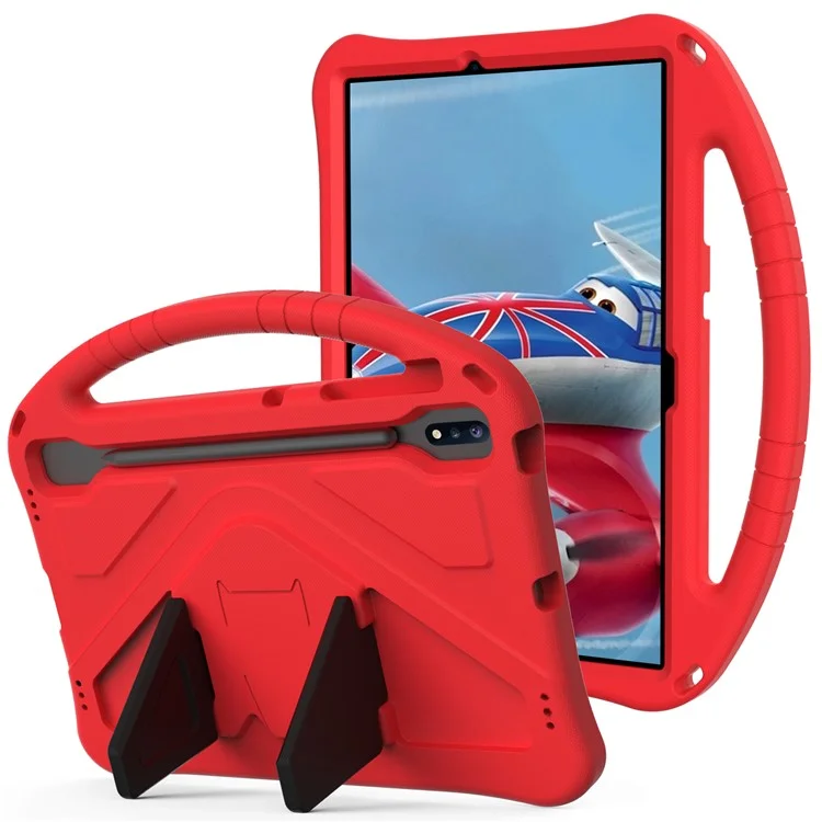 Kickstand Design Shockproof EVA Tablet Cover Case with Handle for Huawei MatePad Pro 12.6 (2021) - Red