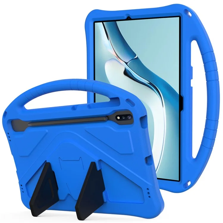 Kickstand Design Shockproof EVA Tablet Cover Case with Handle for Huawei MatePad Pro 12.6 (2021) - Blue