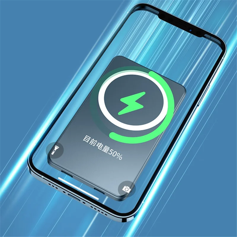 KT01 10000mAh Magnetic Wireless Power Bank Upgraded Large Capacity Mini Size 20W Portable Charger - Orange