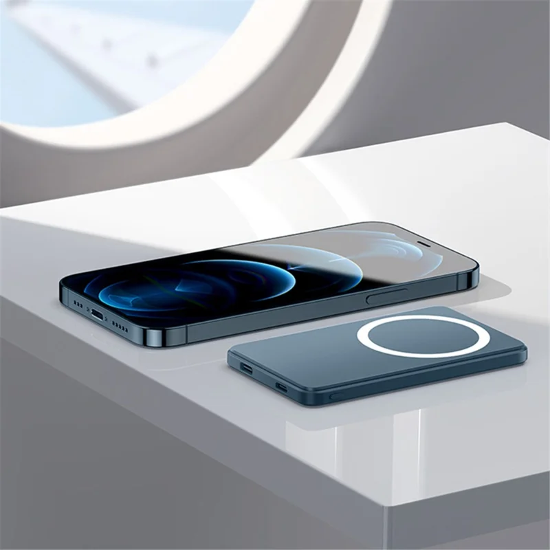 KT01 10000mAh Magnetic Wireless Power Bank Upgraded Large Capacity Mini Size 20W Portable Charger - Orange