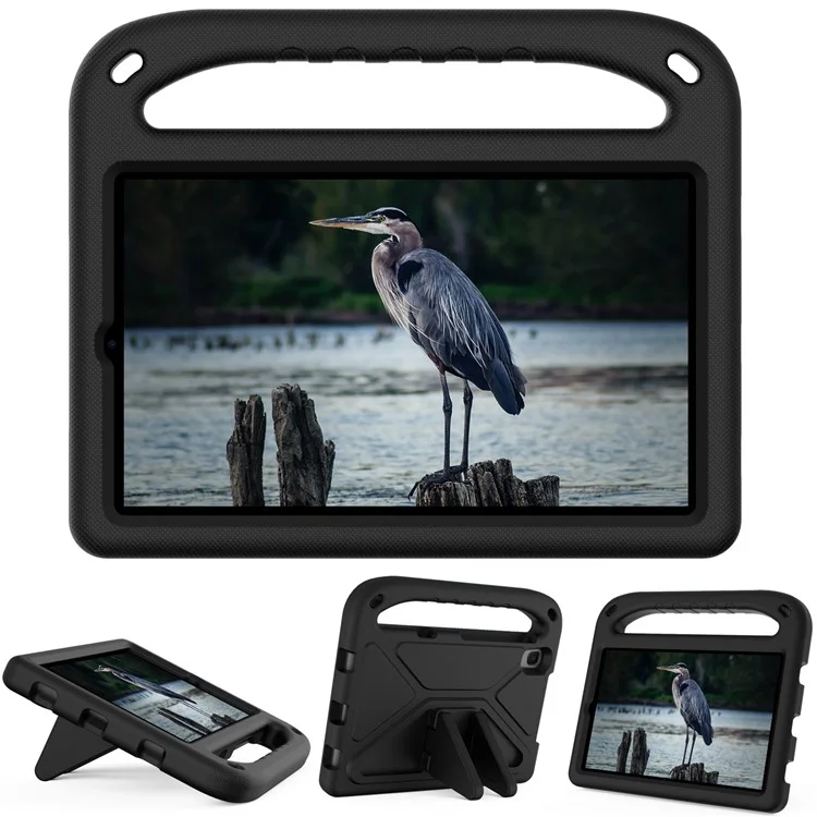 Kickstand Handle Design Portable Shockproof Anti-Drop EVA Tablet Case Cover for Huawei MatePad T8 - Black