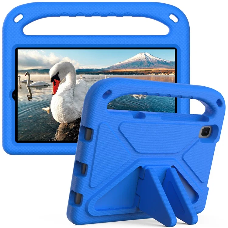 Kickstand Handle Design Portable Shockproof Anti-Drop EVA Tablet Case Cover for Huawei MatePad T8 - Blue