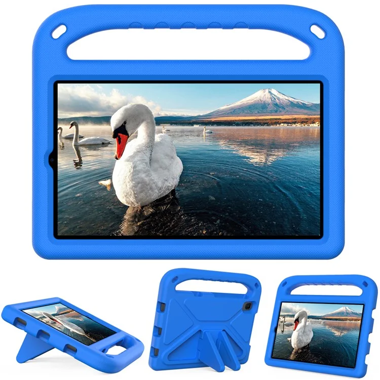 Kickstand Handle Design Portable Shockproof Anti-Drop EVA Tablet Case Cover for Huawei MatePad T8 - Blue