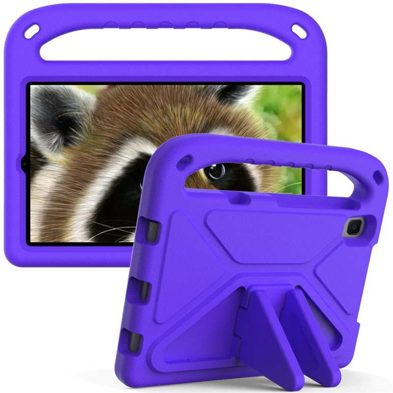 Kickstand Handle Design Portable Shockproof Anti-Drop EVA Tablet Case Cover for Huawei MatePad T8 - Purple
