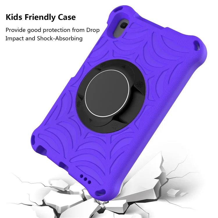 Élégant Texture du Web Texture EVA Étui Avec Bandoulière Pour Huawei Matepad T8 2020 (8,0 Pouces) - Violet