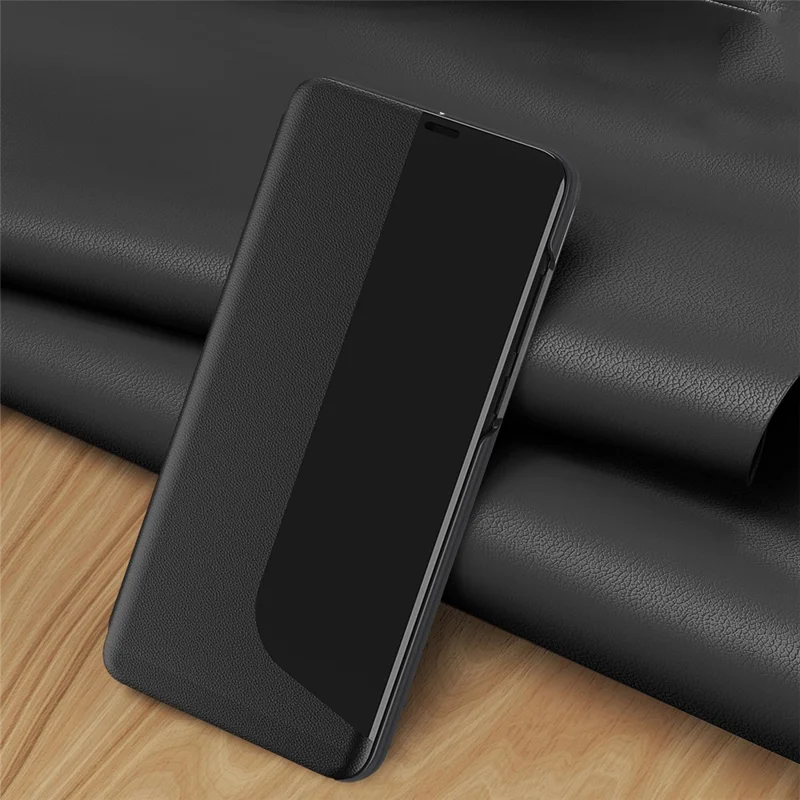 Phone Case Folio Flip PU Leather Stand Cover for Huawei Mate 30 Pro - Orange