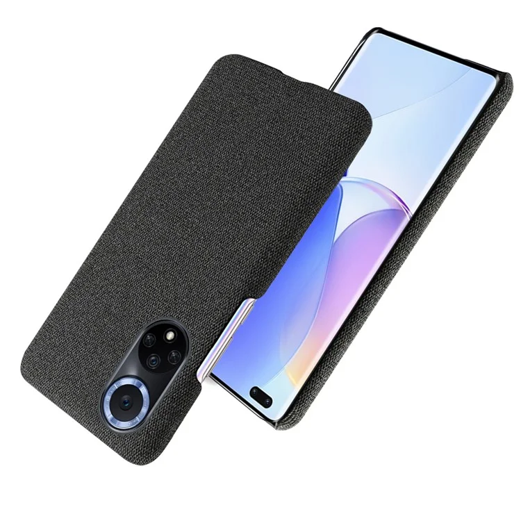 KSQ Custodia per Telefono in Tessuto Resistente ai Graffi per Huawei nova 9 / Honor 50 - Nero
