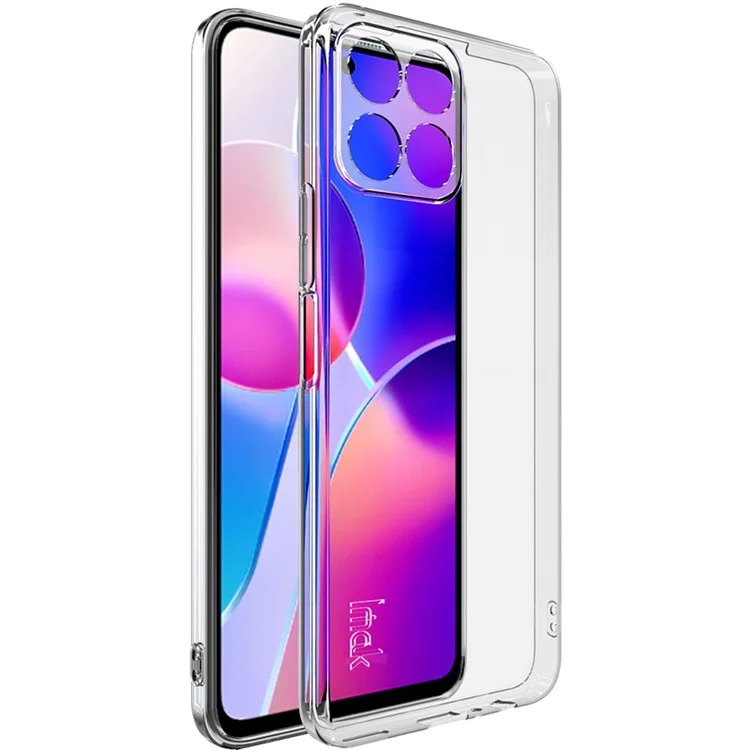 IMAK UX-5 Series Crystal Clear Shock Absorption Soft TPU Cover Case per Honor X30i 5G