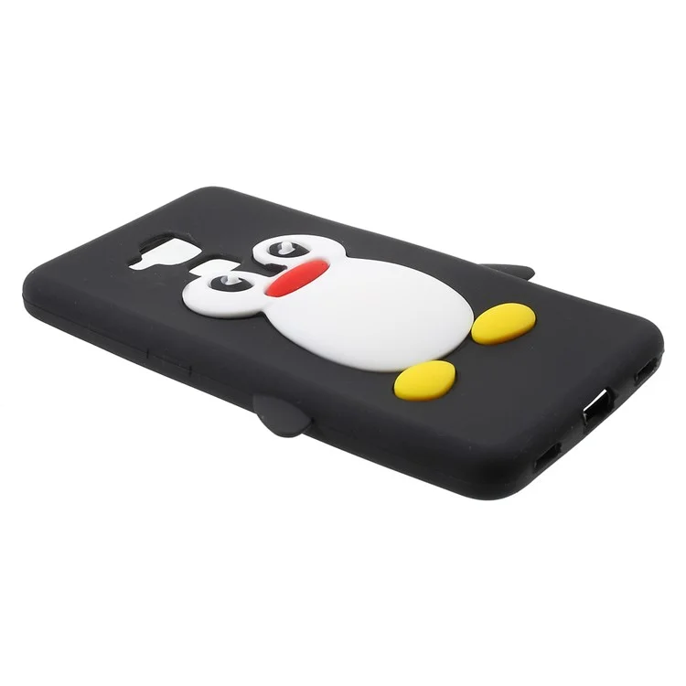 3D Penguin Soft Silicone Case Cover for Huawei Honor 5c / GT3 - Black