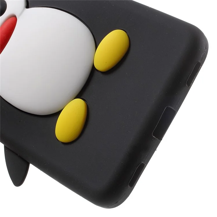3D Penguin Soft Silicone Case Cover for Huawei Honor 5c / GT3 - Black