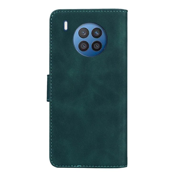 Butterfly Printing Stand Portefeuille Conception Couverture de Téléphone en Cuir Tactile Pour Huawei Nova 8i / Honneur 50 Lite - Vert