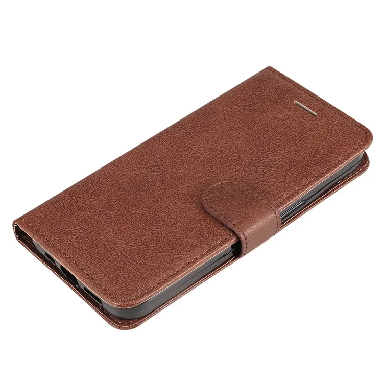 KT Leather Series-2 Сплошной Цветной Кожи Кожа Внутренняя Мягкая Телефона TPU с Регулируемой Подставкой Для Чести 50 5G/Huawei Nova 9 - Коричневый