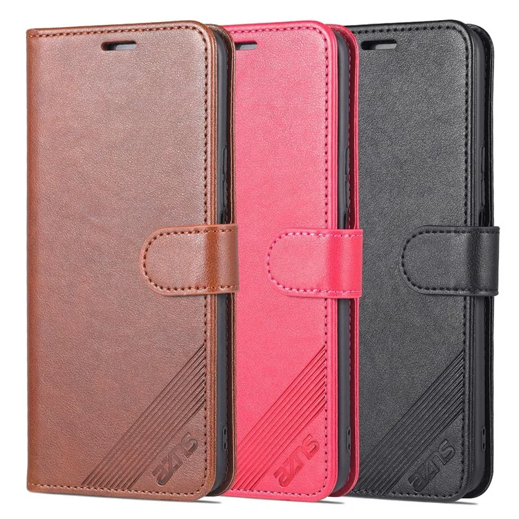 Azns PU Leather + TPU Custodia Per Telefono di Protezione All-inclusive Con Portafoglio Stand Per Honor X30i - Nero