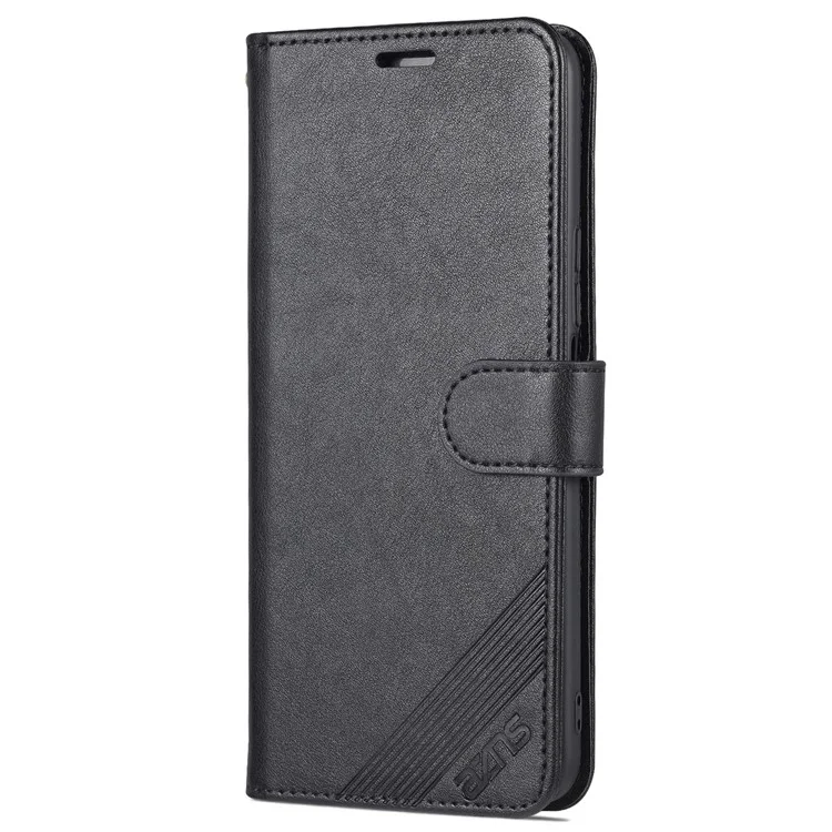 Azns PU Leather + TPU Custodia Per Telefono di Protezione All-inclusive Con Portafoglio Stand Per Honor X30i - Nero