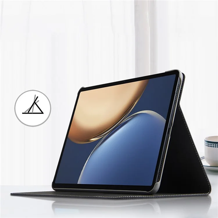 Auto Wake/Sleep Genuine Leather Adjustable Stand Tablet Case Cover for Honor Tablet V7 Pro