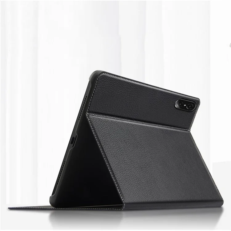 Auto Wake/Sleep Genuine Leather Adjustable Stand Tablet Case Cover for Honor Tablet V7 Pro