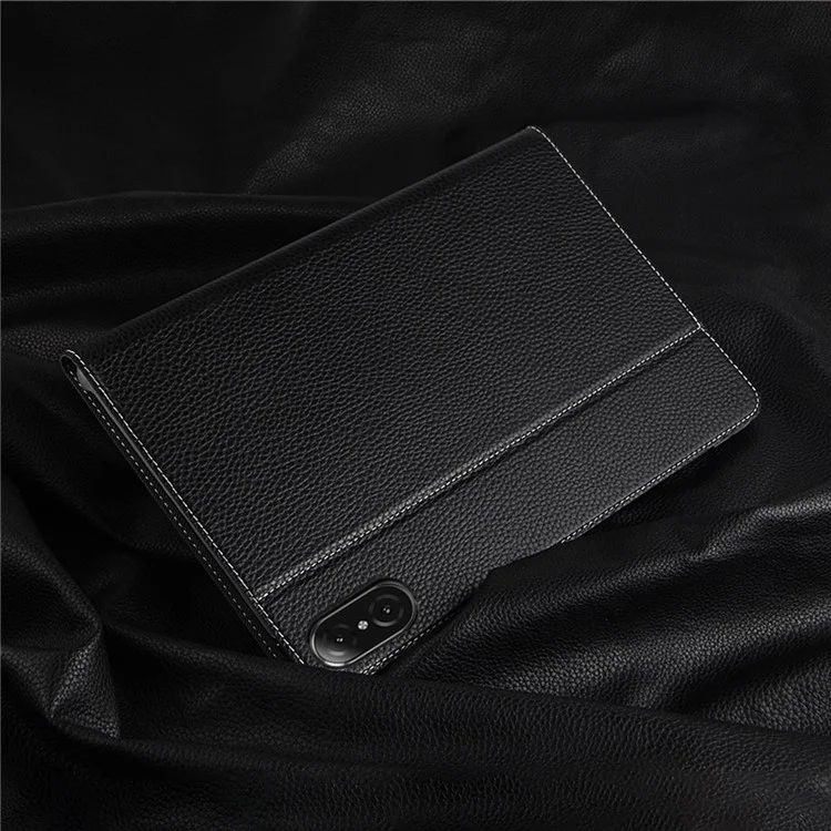 Auto Wake/Sleep Genuine Leather Adjustable Stand Tablet Case Cover for Honor Tablet V7 Pro