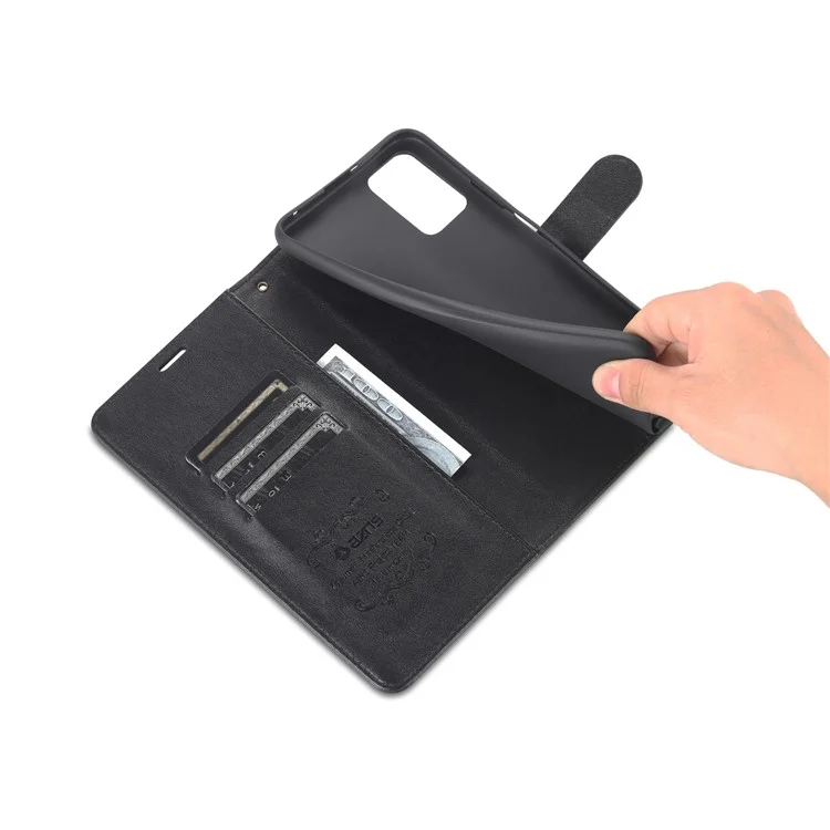 Azns Textured PU Stand Worthet Case Magnetica Coppa di Asorzio Per L'honor Per Honor X10 Max/X30 Max - Nero