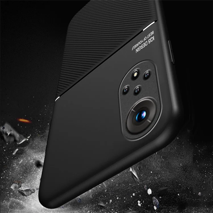 Smartphone Protection Case TPU + Couverture De Téléphonie Antichoppes En Cuir PU Avec Une Feuille De Métaux Magnétique Intégrée Pour Huawei Nova 9 Pro / Honor 50 Pro - Bleu
