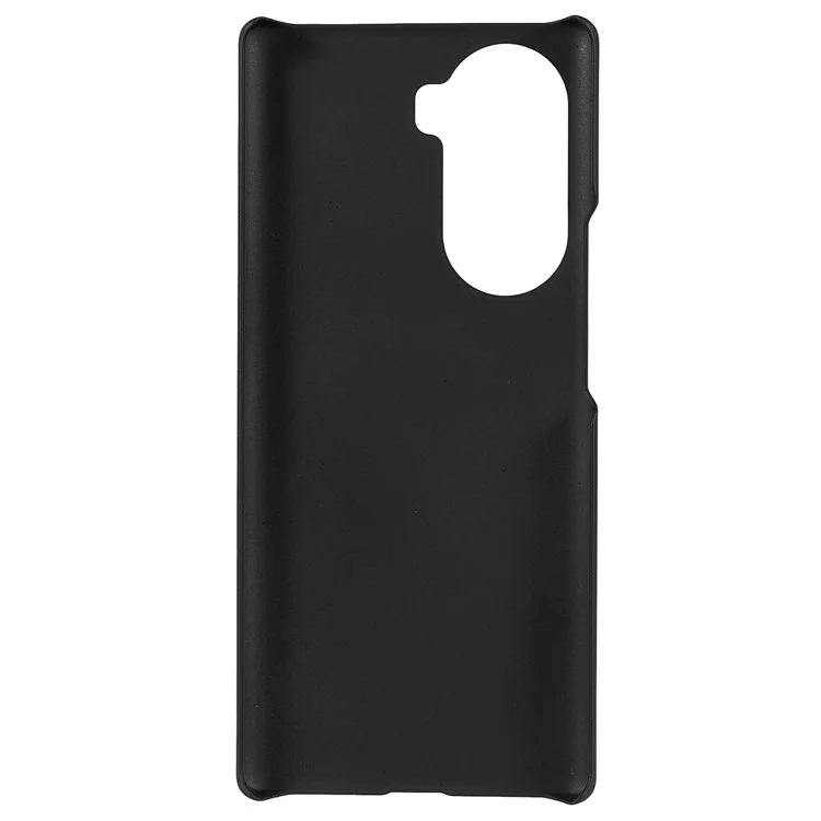 Rubberized Finish Scratch-resistant Hard PC Protective Cover Mobile Phone Case Shell for Honor 60 - Black