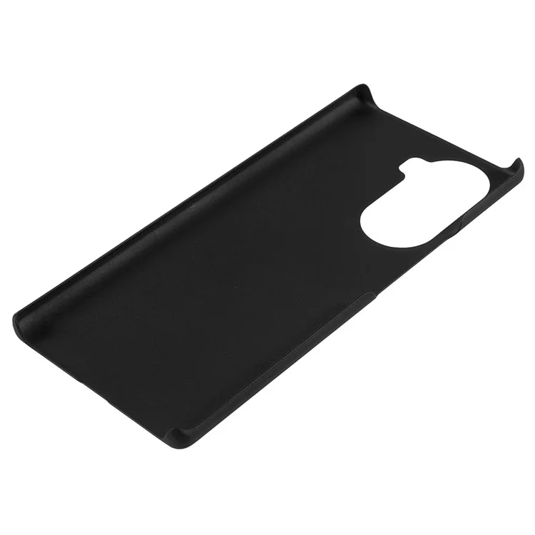 Rubberized Finish Scratch-resistant Hard PC Protective Cover Mobile Phone Case Shell for Honor 60 - Black