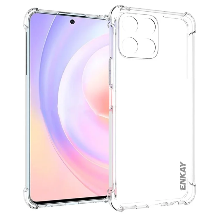 ENKAY HAT Prince Anti-slip Bordo Morbido TPU Telefono Angoli di Angoli Protettivi Per Honor X30i