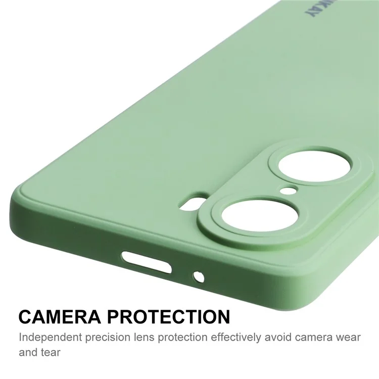 Enkay Hat Hat Prince Anti-Drop Caso de Celular à Prova de Choque Caixa de Celular Precisa Era de Recorte Abertura Tampa Líquida de Silicone Para Honra 60 Pro - Luz Verde