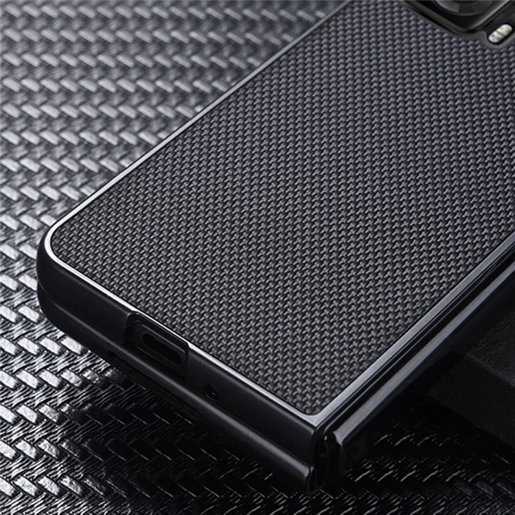 For Honor Magic V Anti-fingerprint Nylon Revêtir la Couverture du Boîtier de Téléphone PC Dur Bien Protégé - le Noir