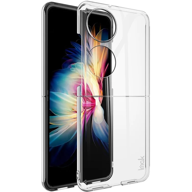 IMAK Crystal Case II Pro Pour ou Huawei P50 Pocket Anti-scratch Hard PC Cover Protective Téléphone Caxe