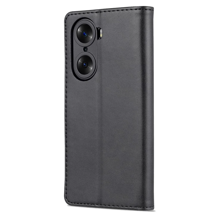 AZNs Für Ehre 60 Gut Geschützte Anti-Herbst-PU-Lederwallet-Stand-Handy-Case-Abdeckung - Schwarz