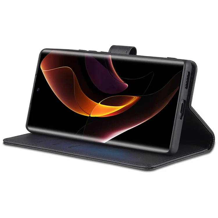 AZNs Für Ehre 60 Gut Geschützte Anti-Herbst-PU-Lederwallet-Stand-Handy-Case-Abdeckung - Schwarz
