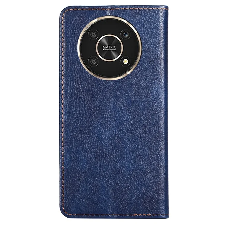 Per Honor X30/X9 5G/Magic 4 Lite 5G Custodia Magnetica Automatica Antigraffio e Antiurto Copertina in Pelle PU + TPU Porta Carte e Supporto per Telefono - Blu