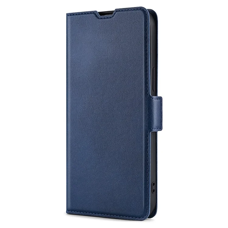 Caso de Couro Por Suporte de Cartão Ultrafino Para Honra X30/x9 5g/magic 4 Lite 5g, Tampa de Telefone Com Garagem Magnética Dupla Lateral - Azul