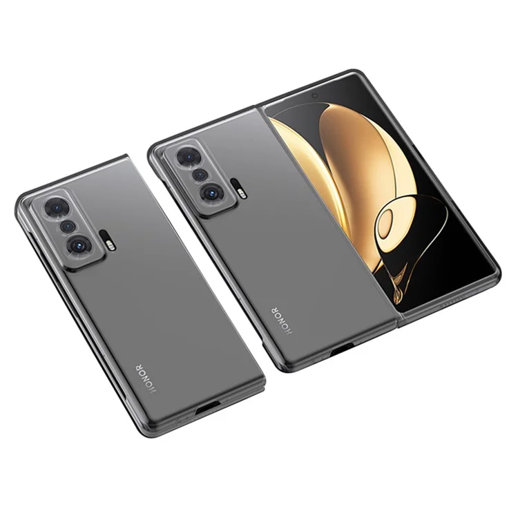 Pour Honor Magic V Hard PC Téléphone Hard PC Finishated Protective Pliant Pliant Phone Telephone Cover - Transparent