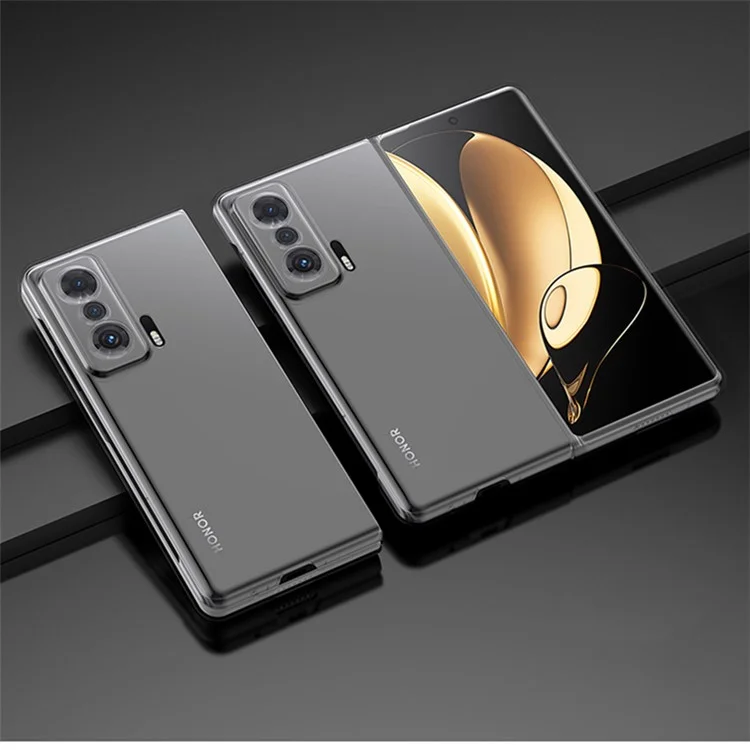 Pour Honor Magic V Hard PC Téléphone Hard PC Finishated Protective Pliant Pliant Phone Telephone Cover - Transparent