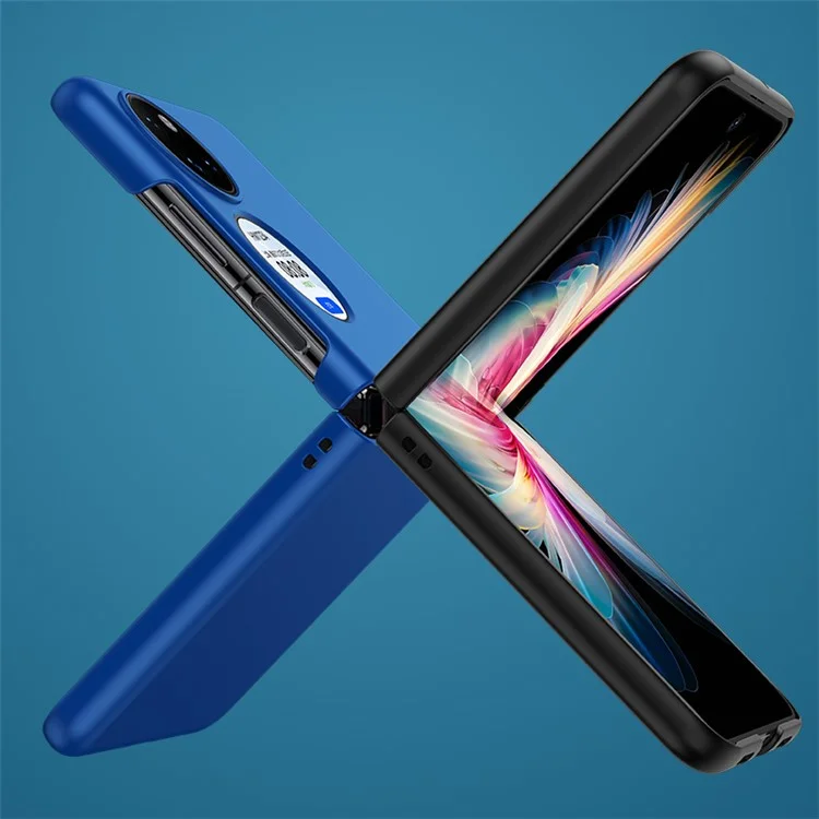 Capa de Telefone Emborrachada de Corte Preciso Para o Bolso Huawei P50, Tampa de Dobramento de PC Rígido Anti-arranhão - Rosa